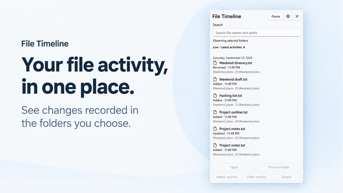 File Timeline main workflow