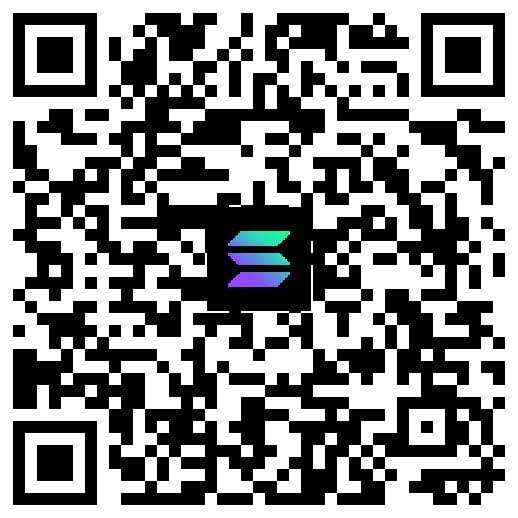 Solana wallet QR code