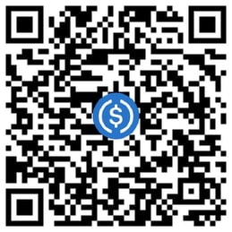 USD Coin USDC on Solana wallet QR code